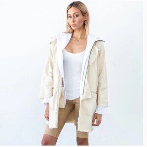 TRIBE KELLEY Ivory Fray Jacket size Medium